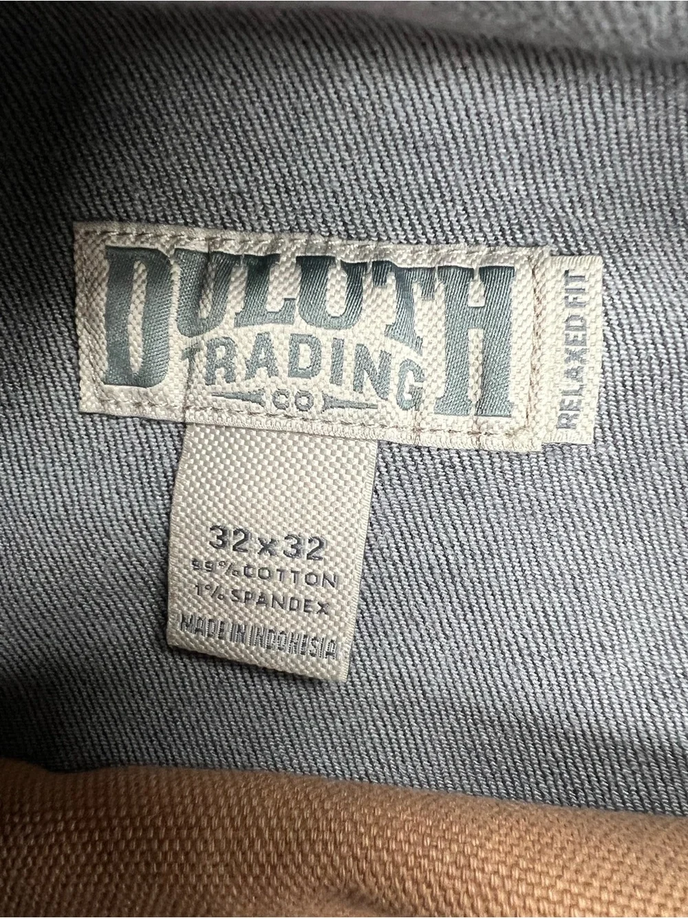 Duluth Trading Co Men's Charcoal Black Straight Jeans 32 x 32